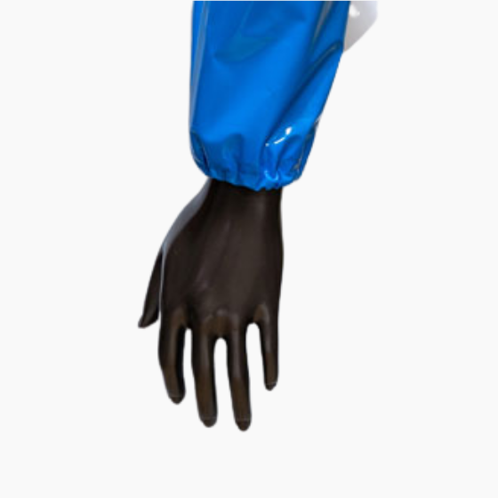 Manchettes serrage élastique Bleu Royal - 150 microns - longueur 46 cm Burdis