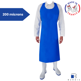 Burdis Seamless PU apron - resistant 200µ - blue