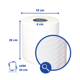 BURDIS Paper towel roll x6