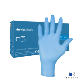 Nitrylex® blue gloves - box of 100
