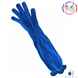 Cut-resistant glove with long cuff Gauge 10