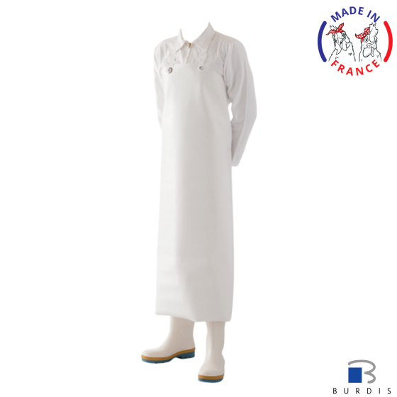 White PU apron