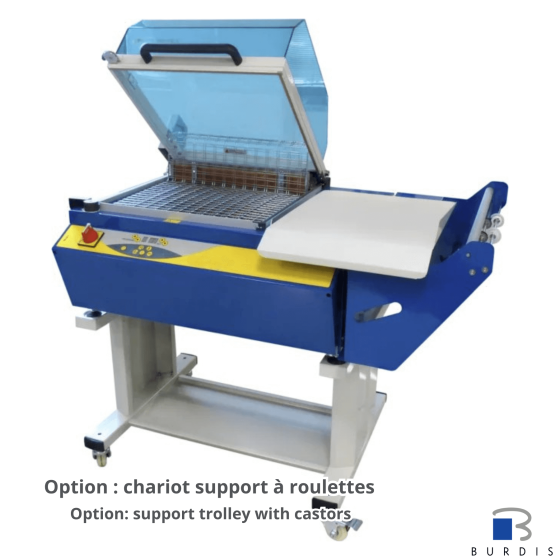 L-sealer with bell housing for shrink film