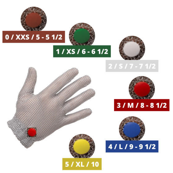 Stainless steel metal mesh glove