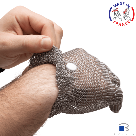 Gant cotte de maille Burdis zoom matière